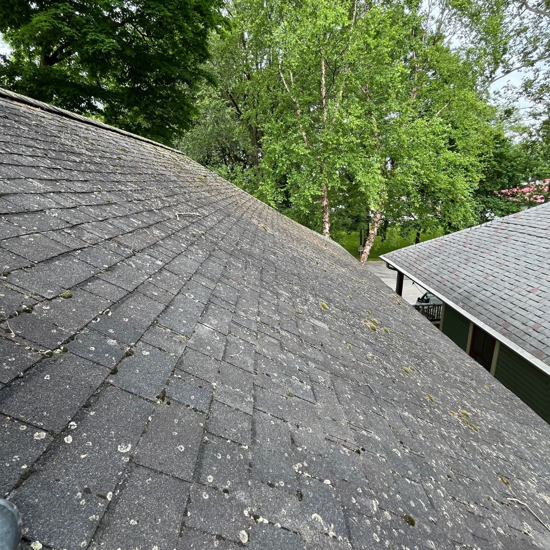 House Altering Roof Cleaning Completed in Warsaw, IN.